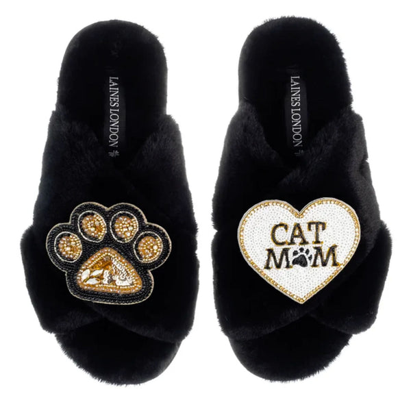 ✨ Cat Mom Slippers ✨ - Fire Inside Me - 