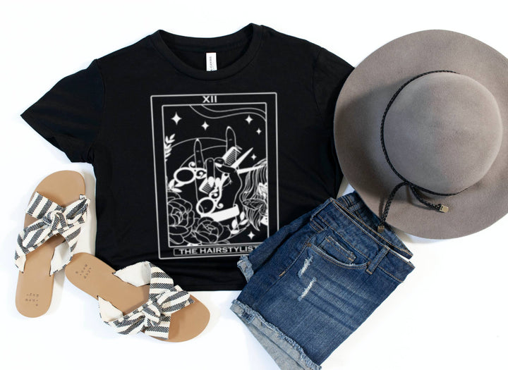 Cropped Hairstylist Tarot Card Tee - Fire Inside Me - 