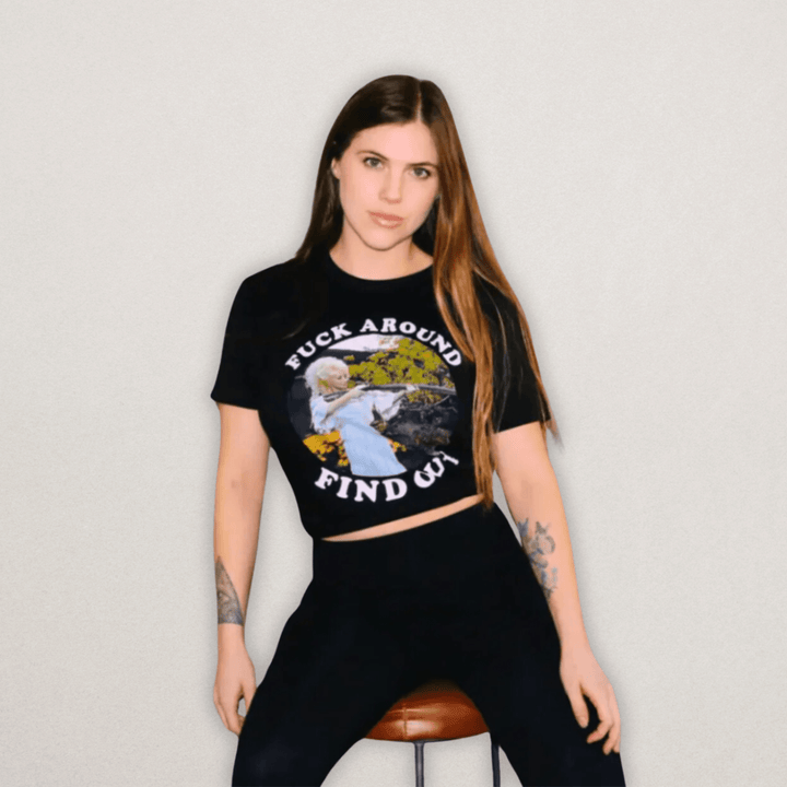 F*ck Around & Find Out Dolly Tee - Fire Inside Me - 