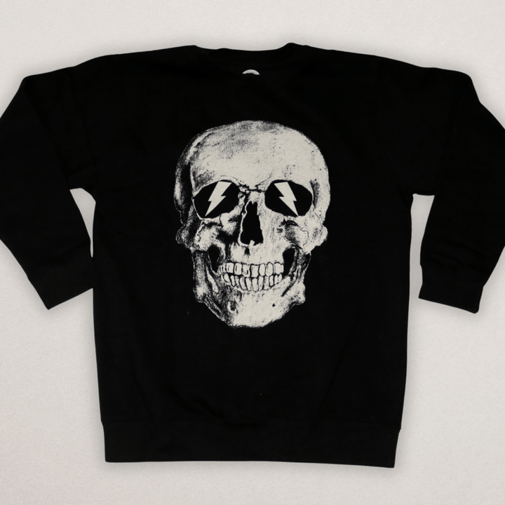 Skull Flash Eyes Sweatshirt - Fire Inside Me - 