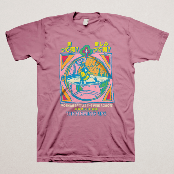 The Flaming Lips Yoshimi Pink Tee - Fire Inside Me - 